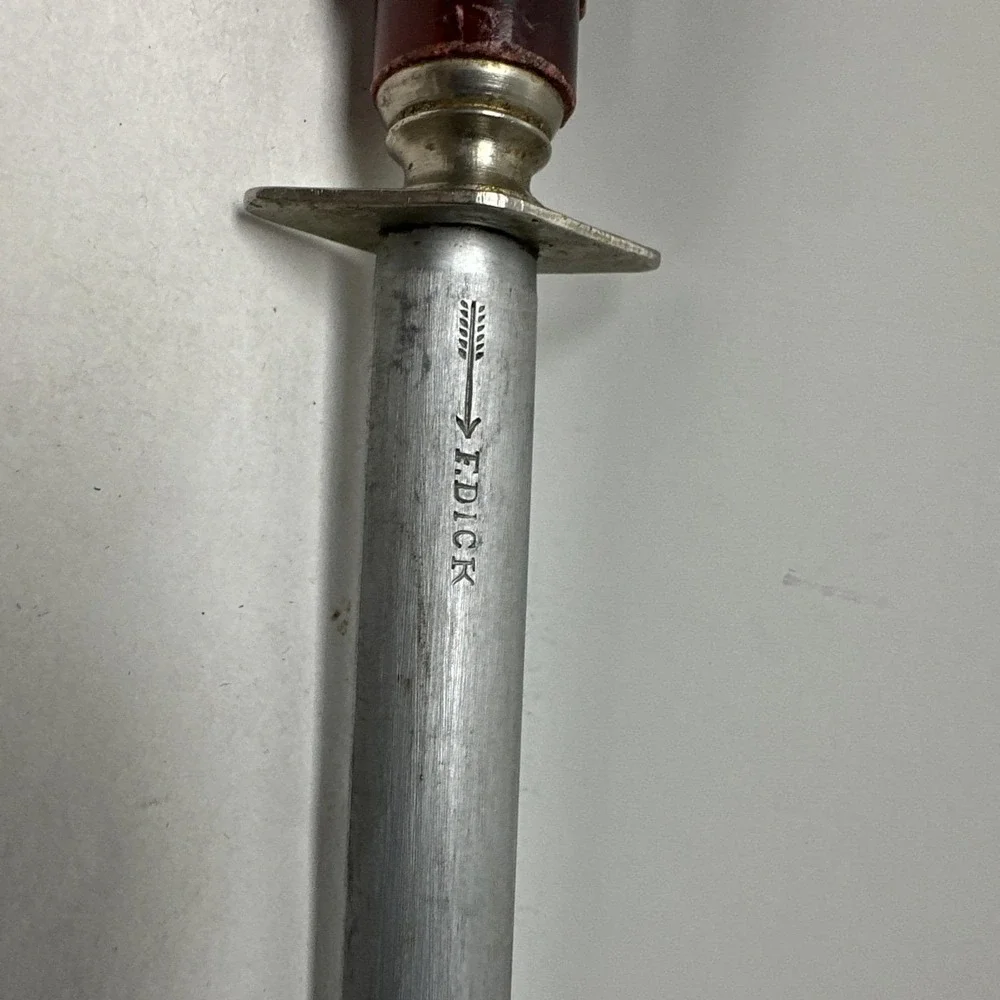 F Dick Dickoron Knife Sharpening Steel Vintage Made In Germany Chef's Knife